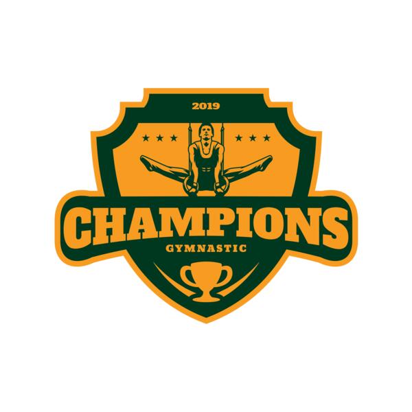 Champions Gymnastic logo template Thumbnail